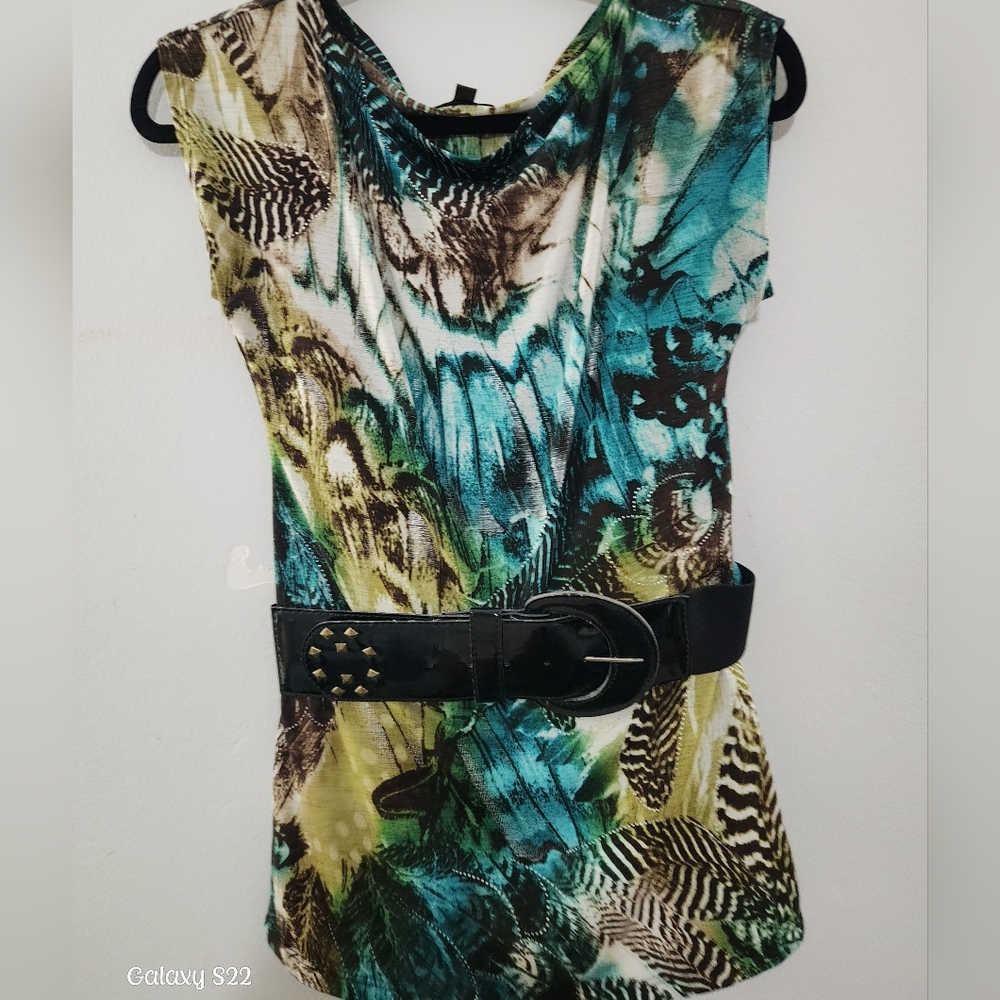 🦋 Multicolor Patterned Women's Blouse